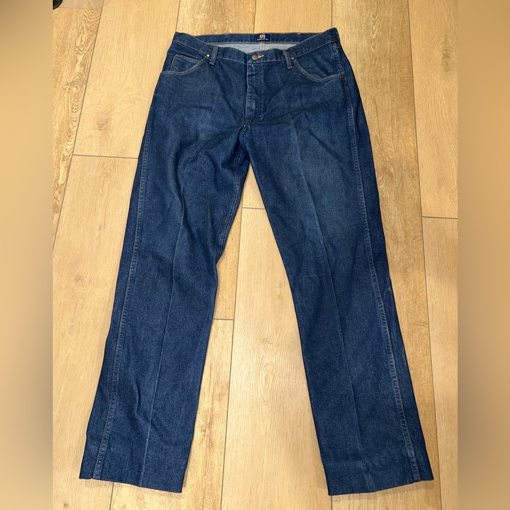 Wrangler 47 MWZ Jeans Men’s 38x34 Rodeo Riding Cowboy Western 100% Cotton